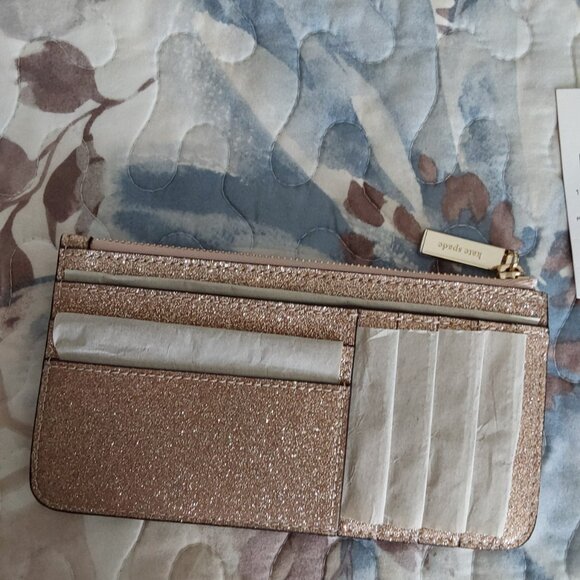 ***LOW START *** NWT/NIB Kate Spade Rose Gold Card Wallet - Picture 9 of 11